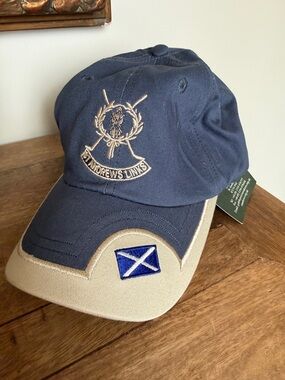 St. Andrews Links Navy & Khaki Baseball Golf Hat